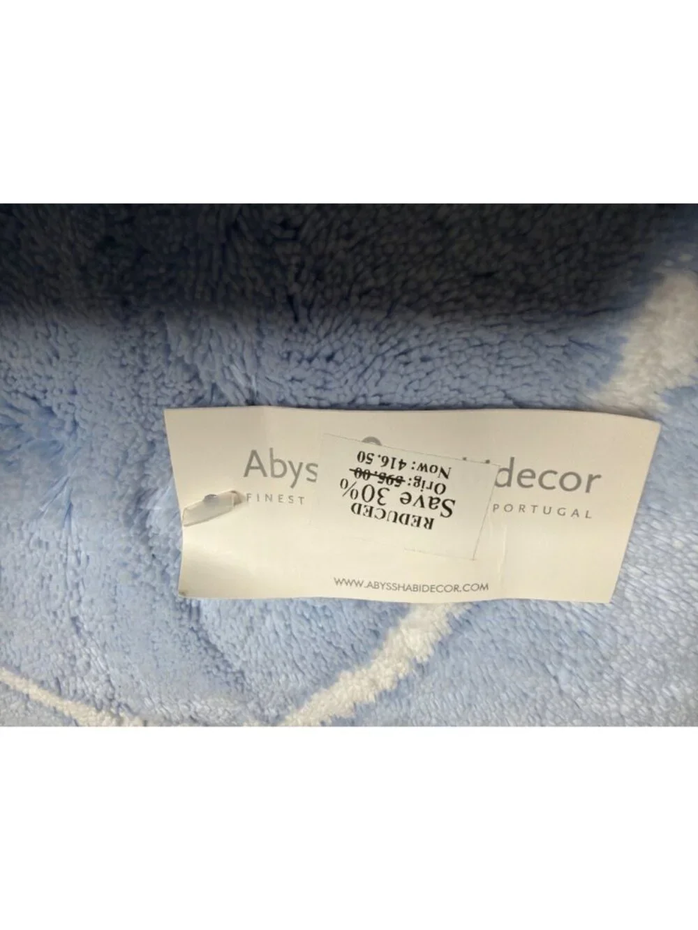 NWT Abyss Bistro Bath Rug Blue Size 23x29